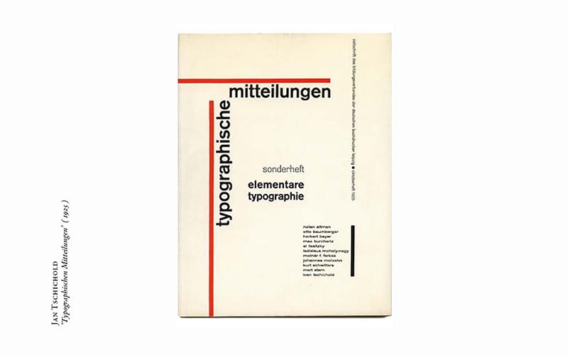 Jan Tschichold Typographischen Mitteilungen (1925)
