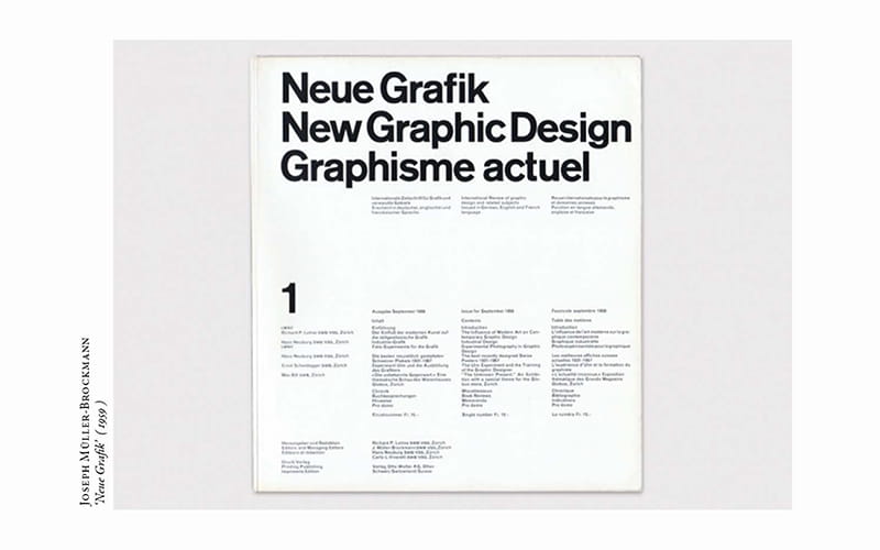 Joseph Müller-Brockmann Neue Grafik (1959)