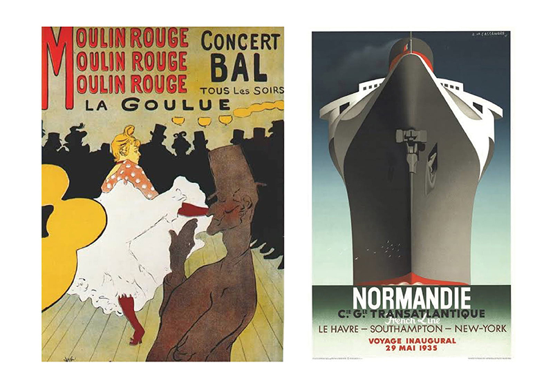 left: Raymond Lautrec (1891) right: Adolphe Cassandre (1935)