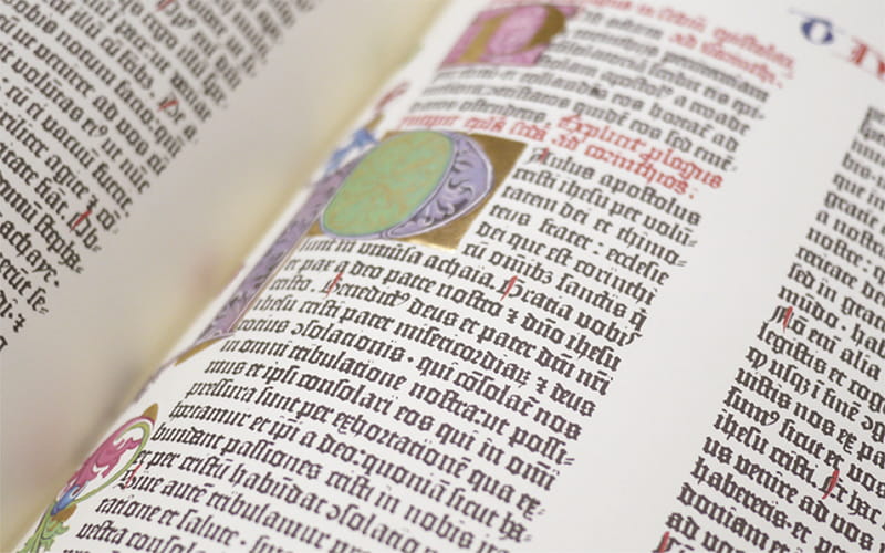 Johanes Gutenberg 42 line bible (1455)