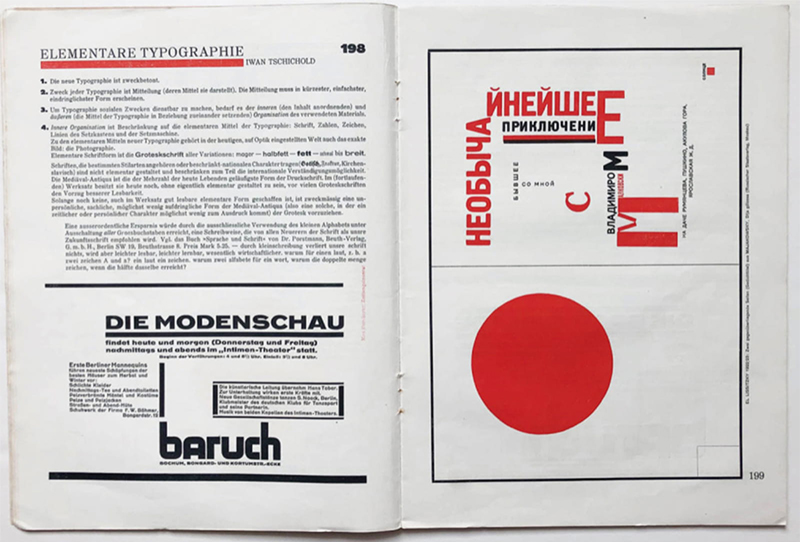 Jan Tschichold elementare typographie (1925)